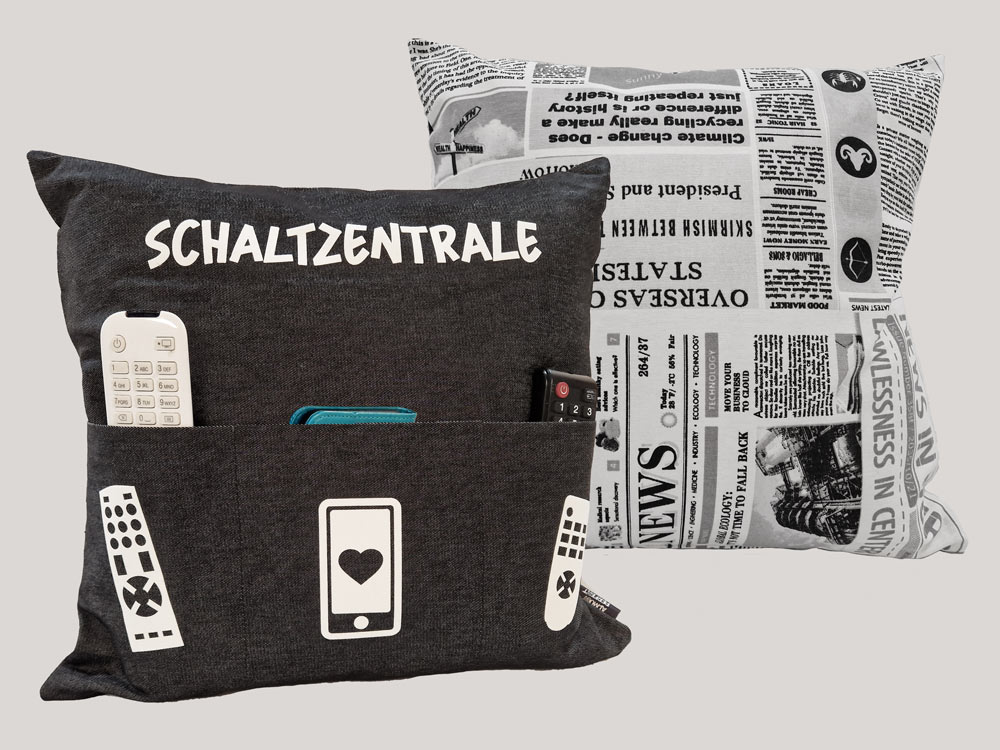 TV-Kissen "Schaltzentrale", 40x40