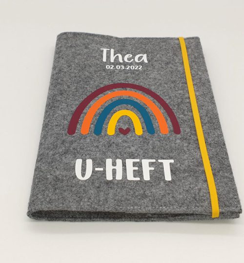 U-Heft-Hülle "Regenbogen"