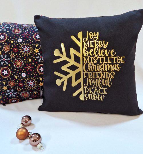 Kissen X-Mas Flocke, 30x30