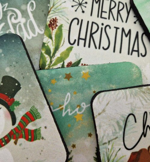 Untersetzer Weihnachten, ca. 9x9 cm